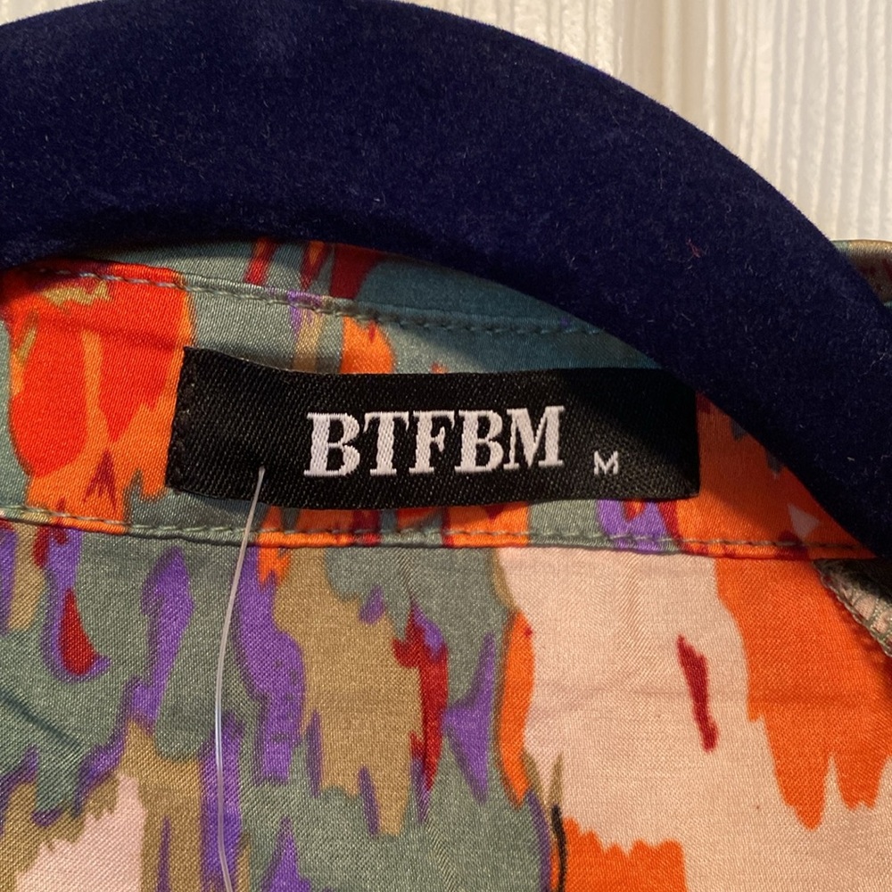 BTFBM Colorful Abstract High Low Women's Top… - Picture 4 of 9